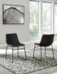Chaise d'appoint Centiar en tissu noir Signature Design by Ashley®-5