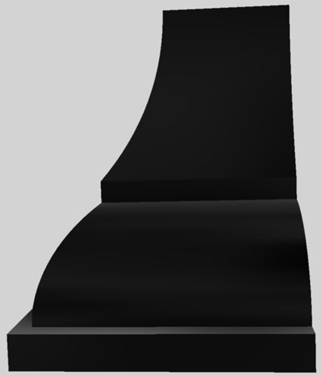 Vent-A-Hood® Designer Series 54" Black Wall Mounted Range Hood-3