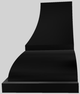 Vent-A-Hood® Designer Series 54" Black Wall Mounted Range Hood-3