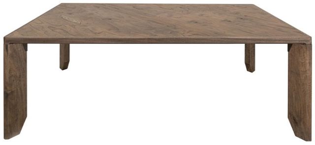 International Furniture Direct Natural Teca Brown Dining Table-2
