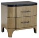 Bernards Calia Brown Nightstand with Stone Top-0