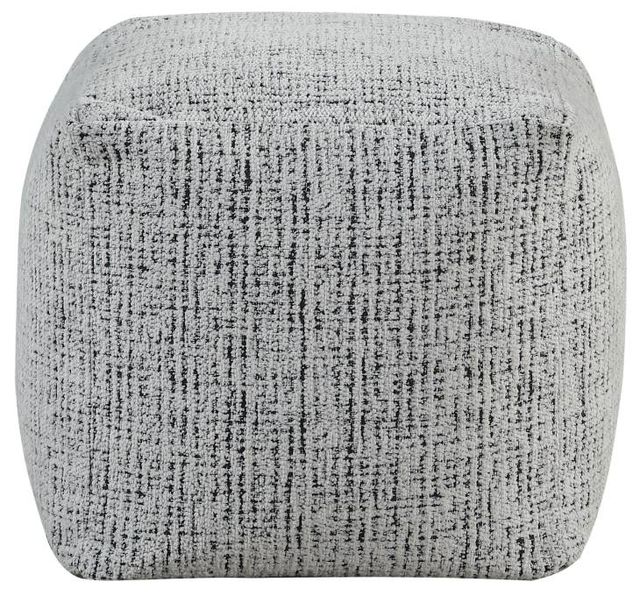 Homelegance® Easley Black/White Pouf-2