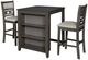 New Classic® Home Furnishings Gia 3-Piece Gray Counter Dining Set-0