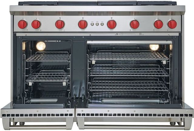 Wolf® 48" Stainless Steel Pro Style Natural Gas Range-1