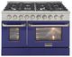 Kucht Professional KDF Series 48" Stainless Steel Pro Style Dual Fuel Range with Blue Door-0