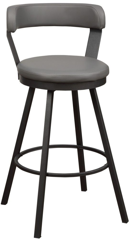 Mazin Furniture Appert Dark Gray/Gray Pub Height Swivel Chair-0