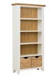 A & B Home Brown/White Bookcase-0