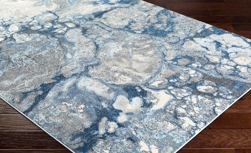 Surya Aberdine Bright Blue 2'x3' Throw Rug-1