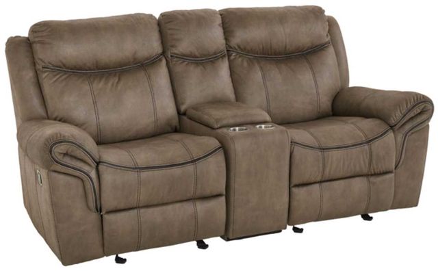 American Wholesale Furniture Knoxville Brown Manual Reclining Loveseat-0