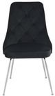 Mazin Furniture Plumeria Black/Chrome Dining Side Chair -1