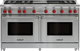 Wolf® 60" Stainless Steel Pro Style Gas Range-0