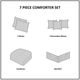 Olliix by Madison Park 7 Piece Tufted Blush Full Laurel Comforter Set-2