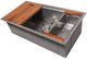 ZLINE Garmisch 33" Satin Stainless Steel Undermount Single Bowl Kitchen Sink with Bottom Grid and Accessories-4