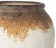A & B Home Brown/White 10" Ceramic Vase-2