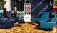 American Leather® Customizable Cumulus Fabric Ottoman-1