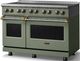 Viking® 5 Series 48" Eucalyptus Pro Style Induction Range with Brushed Brass Trim-2