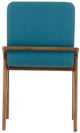 VIG Furniture Zeppelin 2-Piece Blue/Walnut Modern Dining Chair Set-2