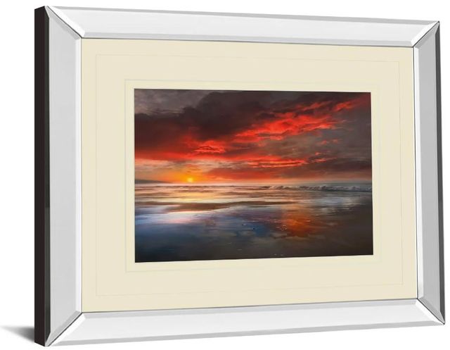 Classy Art Before The Moon by Mike Calascibetta Mirror Framed Wall Art-1