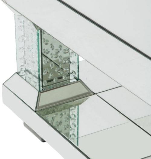 Michael Amini® Montreal™ Mirrored Square Cocktail Table-2