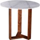 Moe's Home Collection Jinxx White Marble Counter Height Table with Natural Base-2