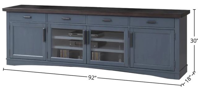 Parker House® Americana Modern Denim 92" TV Console-2