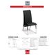 Korson Furniture Monaco Black Side Chair-1