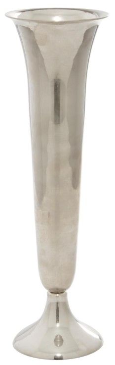 Deco Marche Silver Fluted Vase-0
