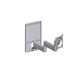 Chief® Silver Professional AV Solutions Dual Arm Metal Stud Wall Mount-0