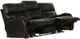 Catnapper® Angelo Black Leather Power Lay Flat Reclining Sofa with Power Adjustable Headrest-2