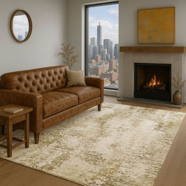 Dalyn™ Rug Company Lumara LM5 Khaki 5'x8' Area Rug-1