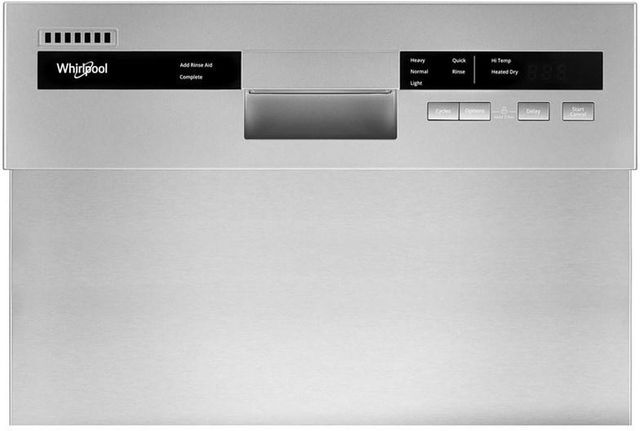 Whirlpool® 18" Stainless Steel Front Control Built In Dishwasher-3