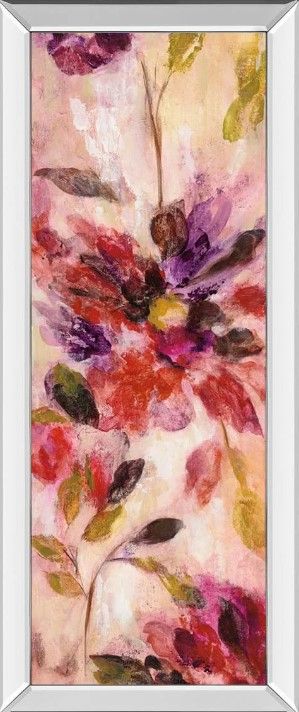 Classy Art Exuberant Florals I by Silvia Vassileva Mirrored Frame Wall Art-0