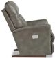 La-Z-Boy® Arthur Grey Leather Power Rocking Recliner with Headrest-1