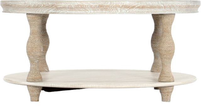 Hooker® Furniture Serenity Bahari Surf Round Cocktail Table with Neptune Base-2