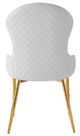 Mazin Furniture Venus Gold/White Side Chair-4