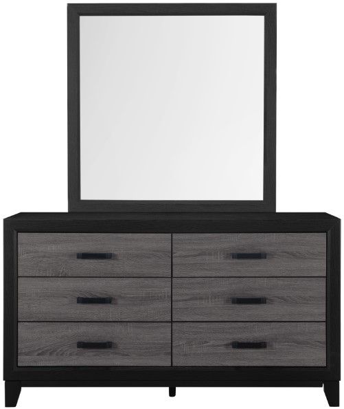 Global Furniture USA Lisbon 4-Piece Black/Dark Gray Twin Panel Bedroom Set-3