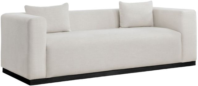 Meridian Furniture Alfie Beige Linen Textured Sofa-0