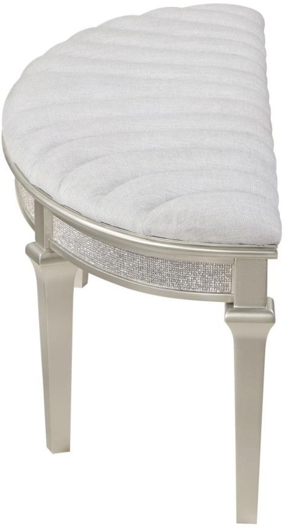 Coaster® Evangeline Ivory/Silver Oak Bench-2