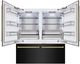 ZLINE Autograph Edition 72" 39.6 Cu. Ft. Black Stainless Steel Built-In French Door Refrigerator with Water Dispensers, Ice Makers, and Polished Gold Accents-3