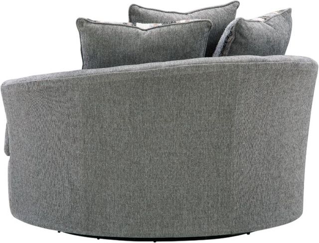 Signature Design by Ashley® Ellington Pike Smolder Oversized Swivel Accent Chair-2