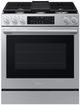 Samsung Bespoke 30" Fingerprint Resistant Stainless Steel Smart Slide-in Dual Fuel Range-0