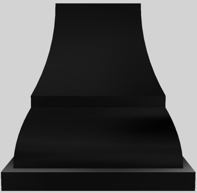 Vent-A-Hood® Designer Series 54" Black Island Range Hood-2