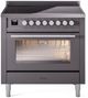 Ilve® Professional Plus II 36" Graphite Matte Pro Style Induction Range-0