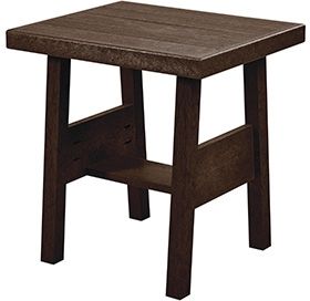 C R Plastics Tofino Chocolate End Table-0