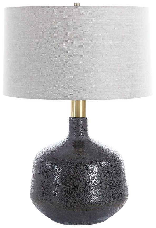 Uttermost® Flanagan Matte Black Table Lamp-0