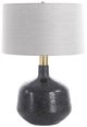 Uttermost® Flanagan Matte Black Table Lamp-0