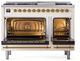 Ilve® Nostalgie II Series 48" Antique White Pro Style Dual Fuel Range-4