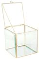 A & B Home Clear/Gold Glass Box-0