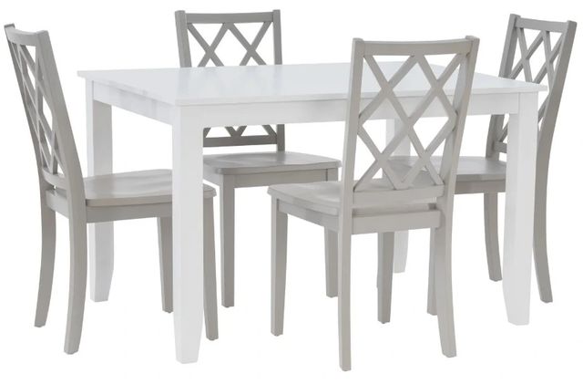Powell® Maui 5-Piece Gray/White Dining Set-0