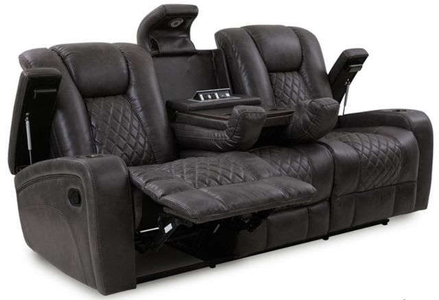 American Wholesale Furniture Transformer Granite Dual Reclining Loveseat -1